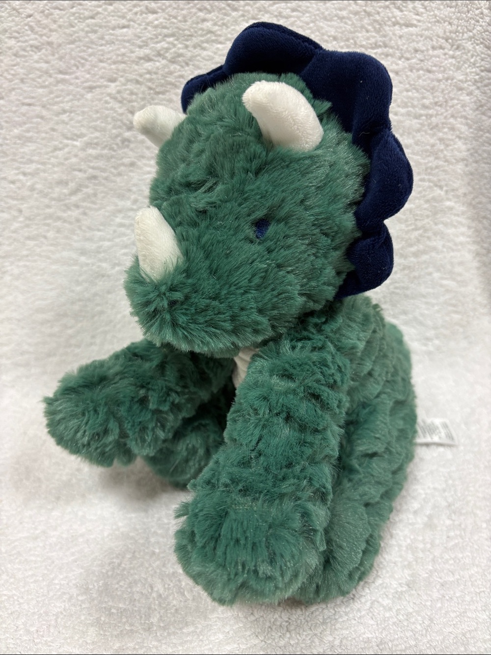 Carter's Green & Navy Triceratops Plush dinosaur